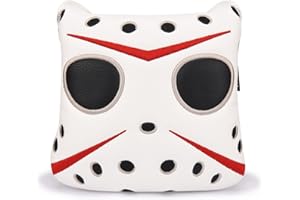 MYTAG Putter Covers Hockey Goalie Mask, Mallet Putter Cover Blade Putter Cover Strong Magnetic Putter Headcover