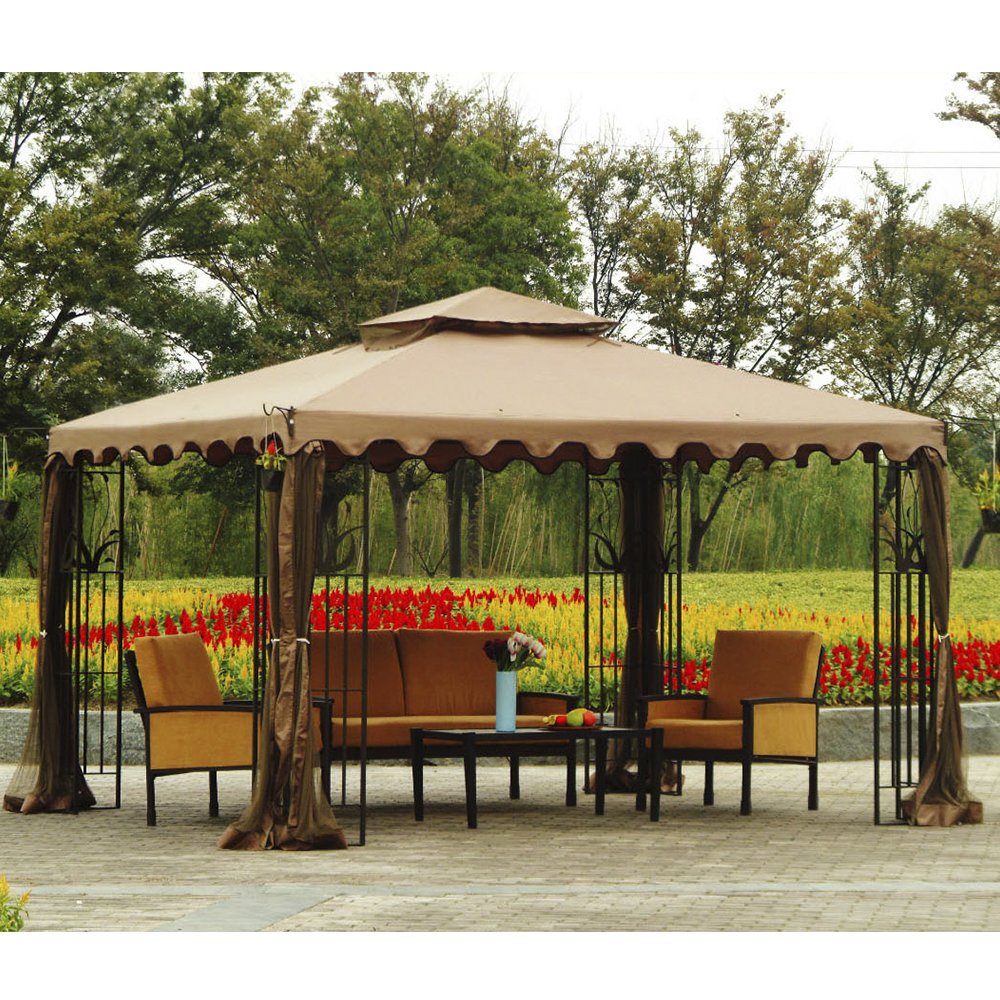 Amazoncom Sunjoy Replacement Canopy Set For 10x12ft L GZ043PST 3