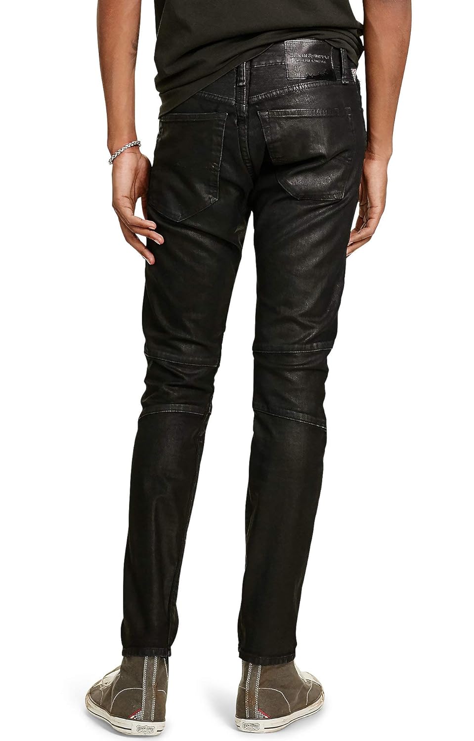 Denim Supply Ralph Lauren Mens Prospect Slim Fit Moto Jeans 34x32 Tyson Black Jeans Men