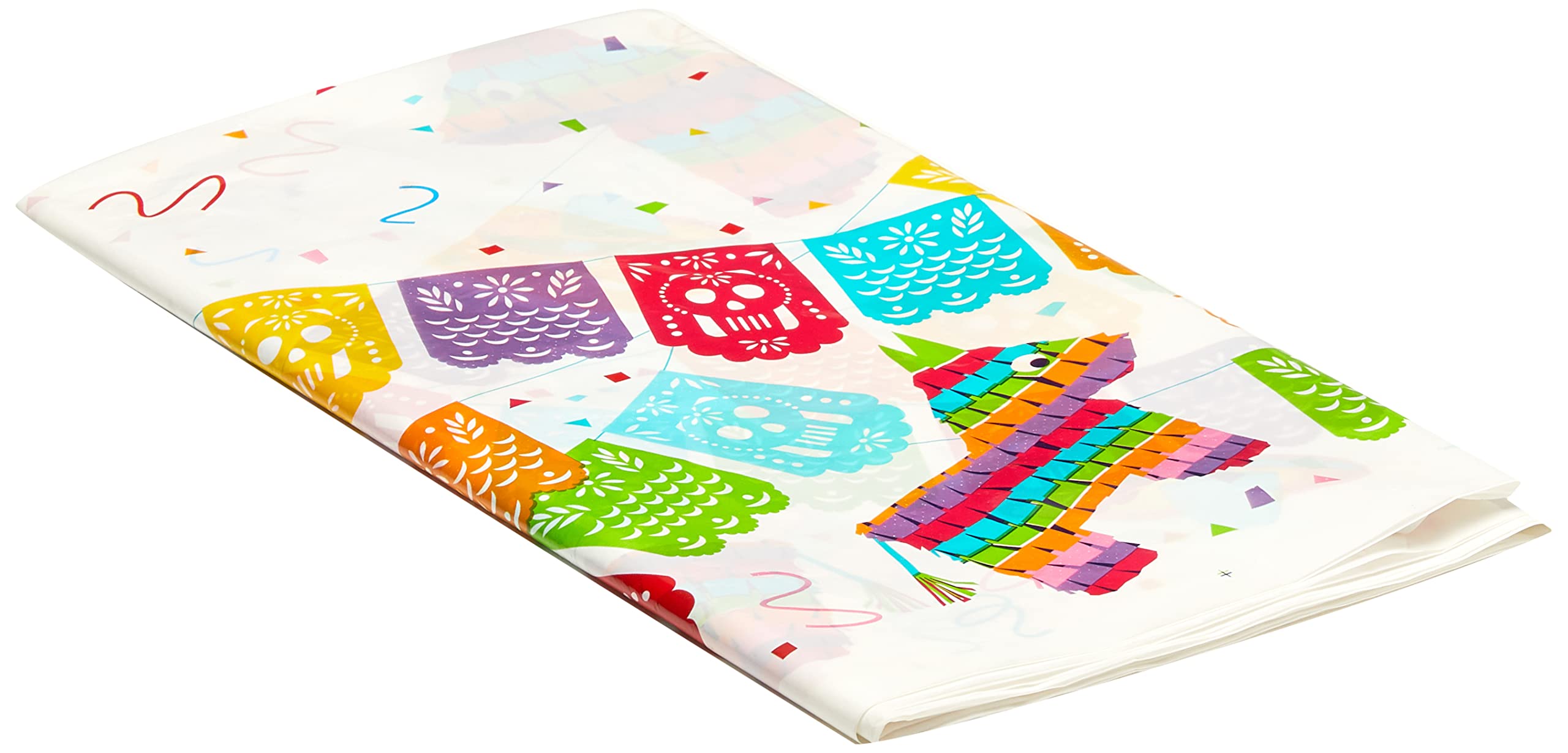 Rectangular Plastic Table Cover | Mexican Fiesta Theme | 54"x84" — image 1