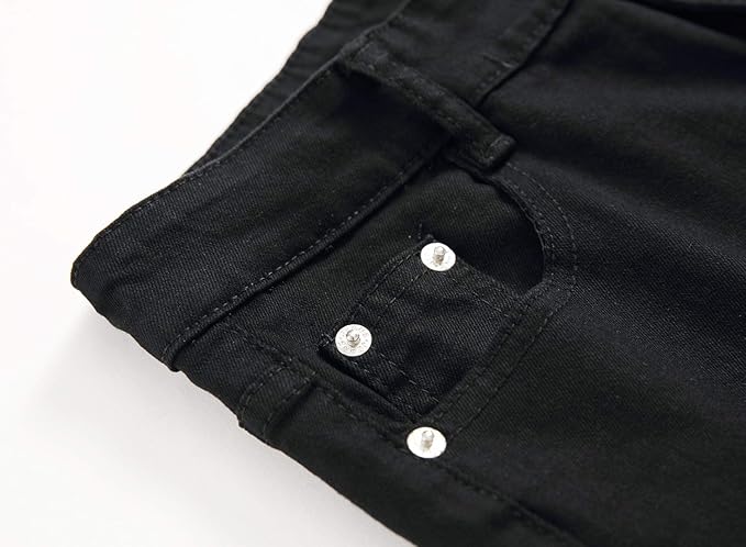 boys black stretch jeans