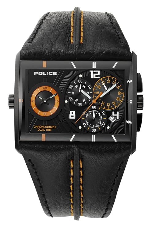 Buy Police Dual Time Chronograph Black Dial Men's Watch 11397JSB/02A