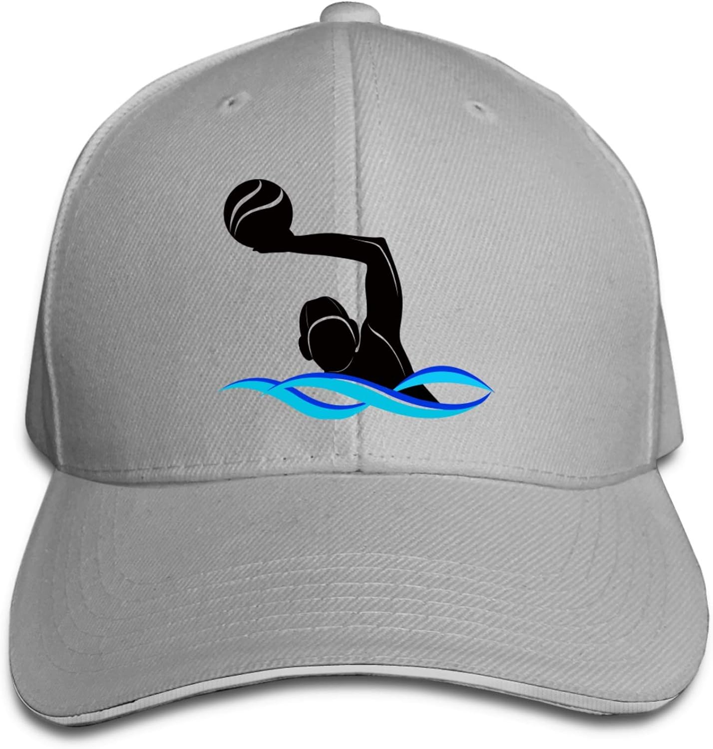 Water Polo Simple Peaked Cap Unisex Casual Baseball Caps