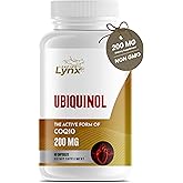 Ubiquinol CoQ10 200mg – High Absorption Active Coenzyme Q10 Supplement for Heart Health, Energy & Cellular Vitality | 60 Capsules, 60-Day Supply | Bioavailable Antioxidant Formula | Non-GMO