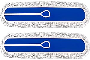 24" Industrial-Grade Cotton Dust Mop Head Refills – Easy Sweep for Home, Gym, Commercial Spaces – Heavy-Duty for Janitorial &