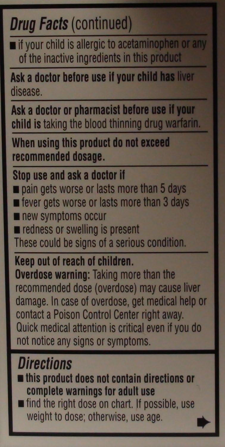 Children's Pain Reliever Acetaminophen 80 mg Ages 2-6 Generic for Tylenol Chewable Grape Flavor 30 Tabs per Box PACK osf 2 Total 60 Tablets: Health & Personal Care