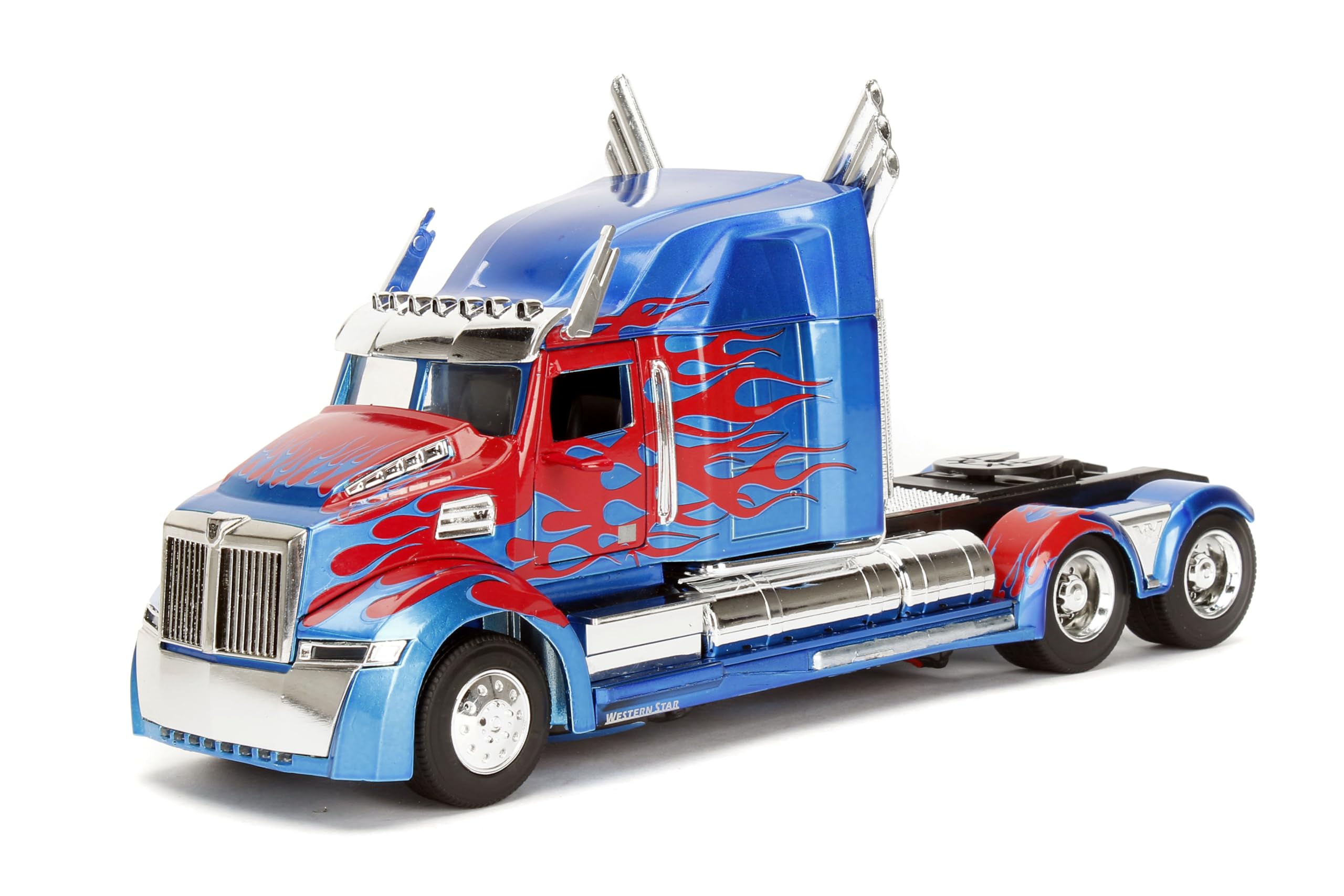 Jada Toys 98403 Transformers Western Star 5700 XE Phantom Transformers 5 1:24 Scale Blue/Red