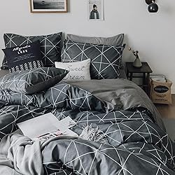 mixinni Twin XL Size Comforter Set Soft Geometric