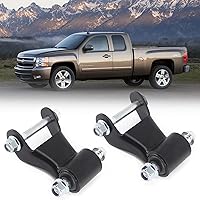 Rear Leaf Spring Shackle Kit for Chevy Silverado Avalanche Suburban GMC Sierra Yukon XL 1500 2500 HD, Pack of 2 pieces, Repla