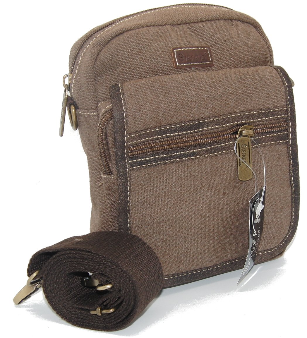 Stefano Messenger Bag Black M1 braun Maße ca. 9 x 13,5 x 7 cm