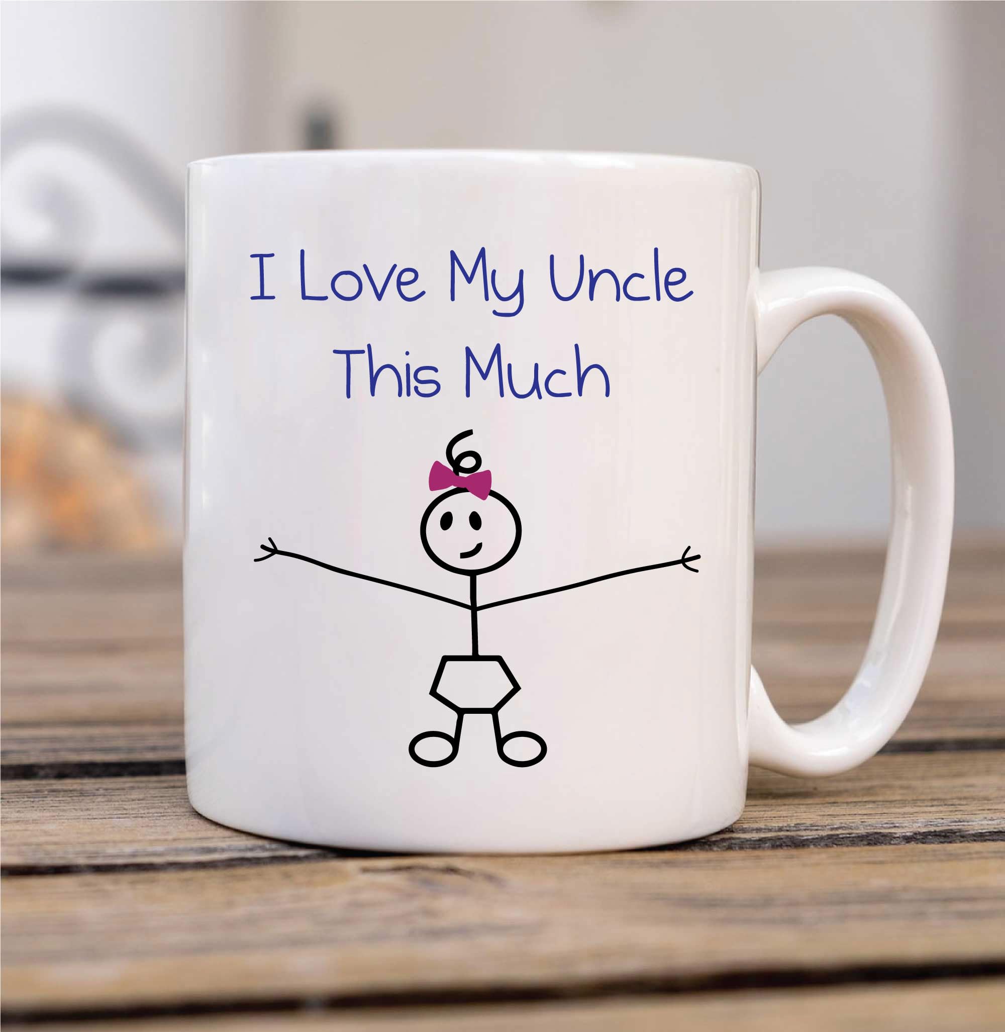 60 Second Makeover Limited I Love My Uncle This Much Girls Mug Gift
