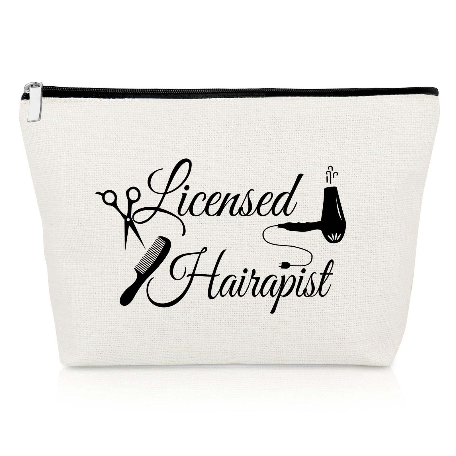 Hair Stylist Gifts for Women Makeup Bag Hairdresser Appreciation Gifts for Hairstylist Coworkers Thank You Cosmetic Bag for Salon Barber Best Friend Hairdresser Christmas Graduation Travel Pouch
