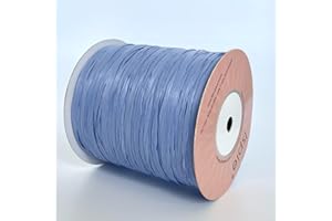 ISPIE Raffia Yarn for Crochet, NOT Paper Genuine Rayon Raffia 1/4'' (Jacaranda)