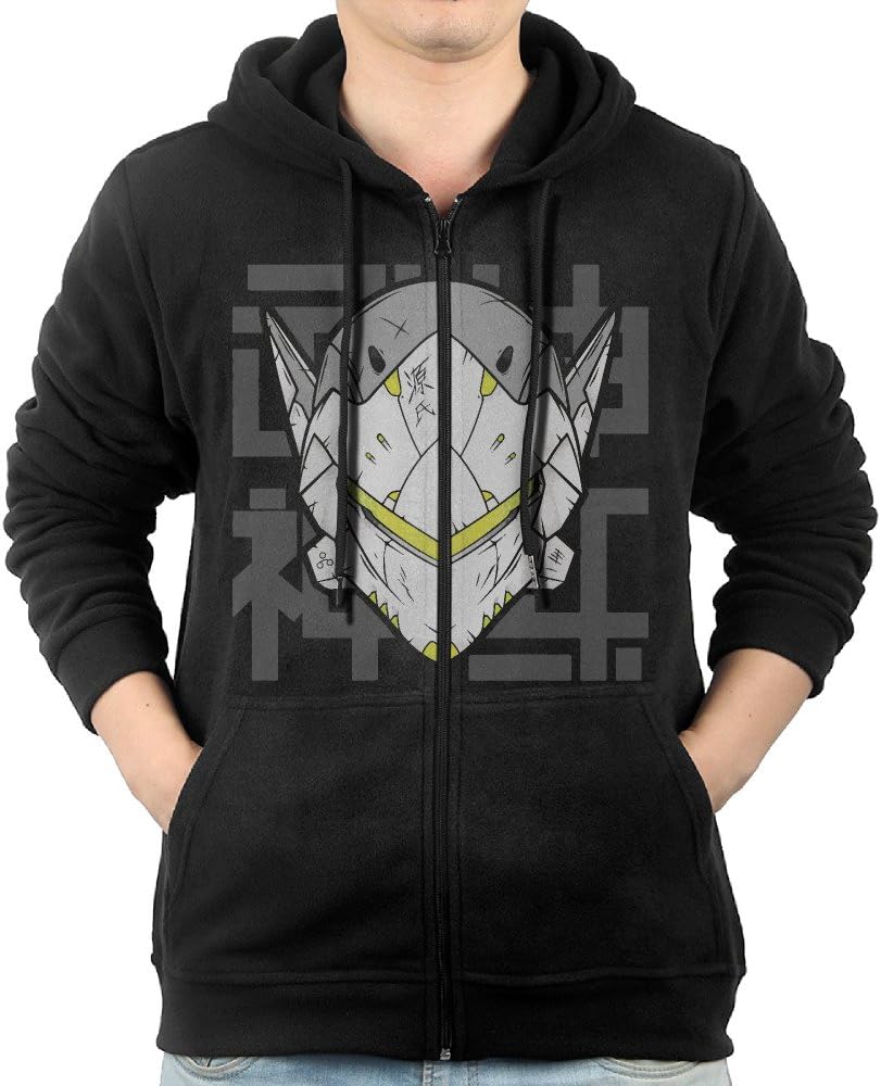 GENC5Men Genji Overwatch Hoodie Pullover Zip Up