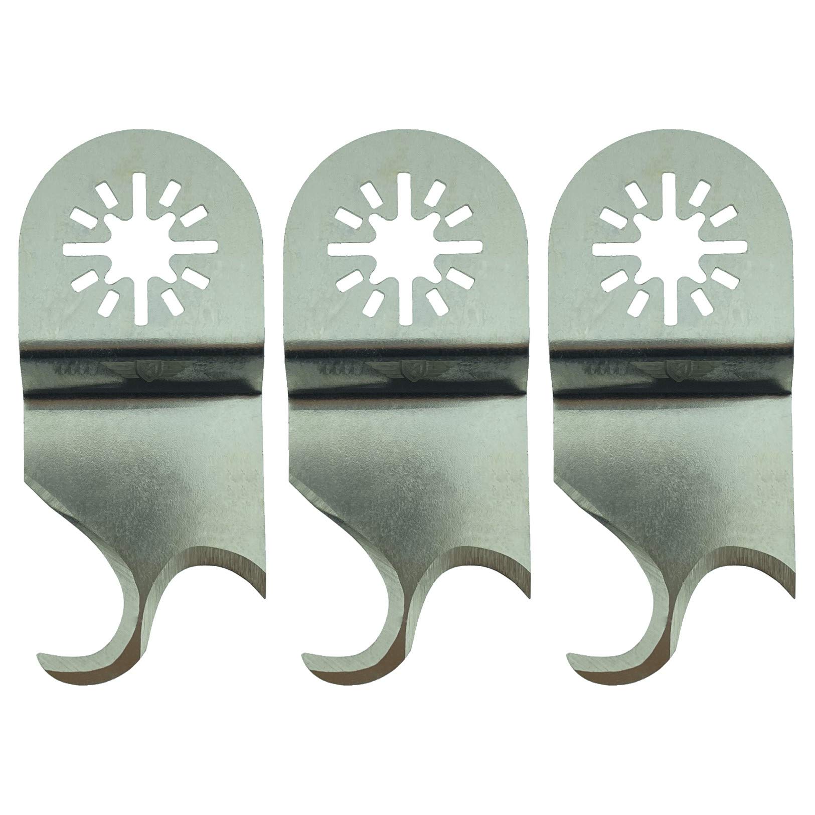 3 x TopsTools UN35SCCA_3 Carpet Lino Felt Cutting Blades Compatible with Bosch Fein (Non-StarLock) Makita Milwaukee Einhell Ergotools Hitachi Parkside Ryobi Worx Workzone Multi Tool Accessories