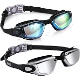Aegend Swim Goggles for Kids 3-14 Anti-Fog Anti-Leak Goggles for Swimming | 2 Pack Anti-UV Comfort Fit Swim Mask for Boys Girls Youth Ideal for Pool, Beach, Swim Lessons, Vacation Essentials