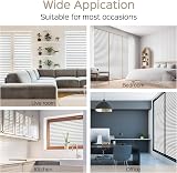 rabbitgoo Static Window Film Privacy Frosted Glass 90x400 cm Stripe view 5