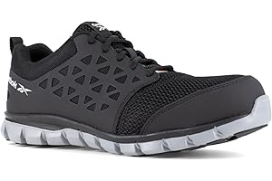 Reebok Mens Men's IB4041 Black Sublite Cushion Work Athletic Men's IB4041 Black Sublite Cushion Work Athletic