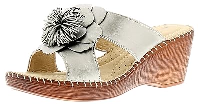 Strollers Reena Womens Ladies Comfort Sandals Pewter Pewter Uk