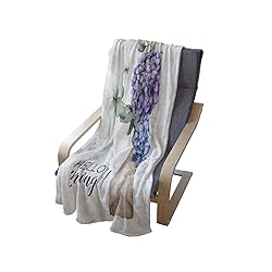 Ambesonne Hydrangea Throw Blanket, Watercolor