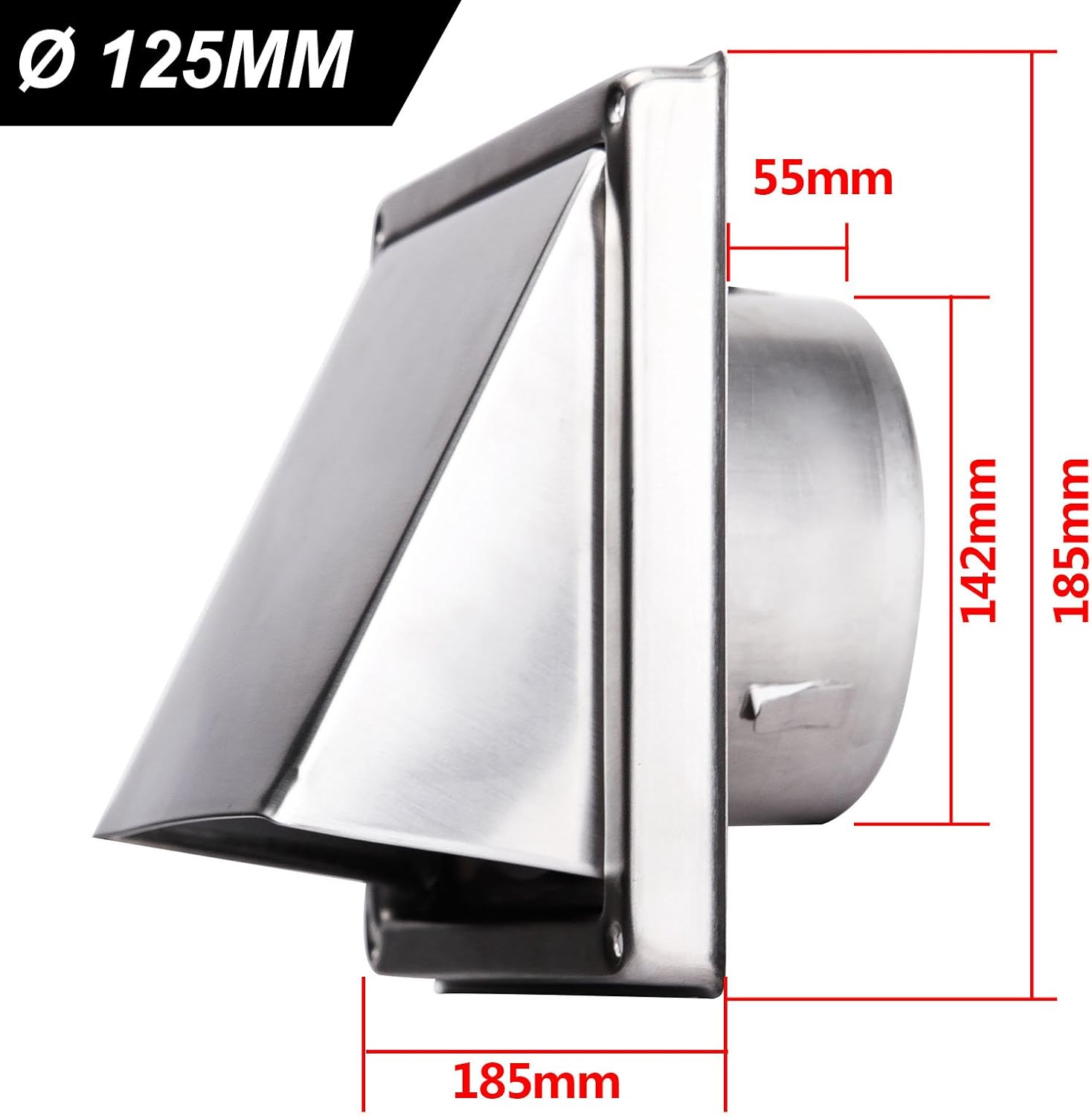 Surepromise 304 Stainless Steel Wall Air Vent Metal Cover Outlet