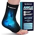 Ankle Ice Pack Wrap for Swelling - Hot/Cold Therapy Ice Wrap for Foot Pain Relief, Heel Pain Relief, Plantar Fasciitis, Achilles Tendonitis Relief, Sprained Ankle Compression, (Large/XL)