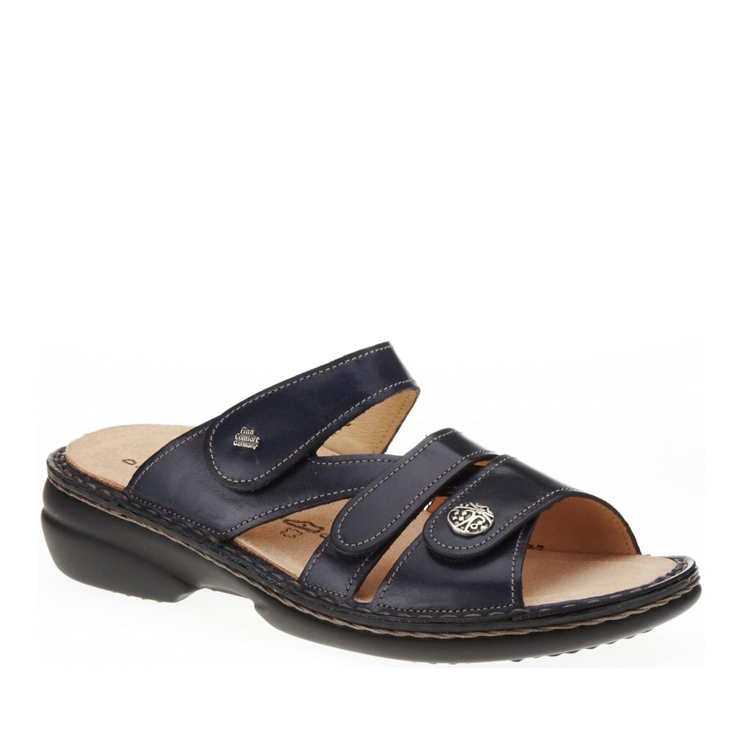 FINN COMFORT Damen Pantolette VENTURA S Weichbettung ozean Light 82568, 37, ozean Light