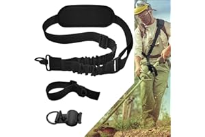 NeJesZoe Trimmer Shoulder Strap Universal Weed Strap Upgraded for Weed Wackers Strap Easy Release Brush Cutter Harness Blower Straps Compatible with EGO String Trimmers, Shrub Trimmer, Leaf Blower