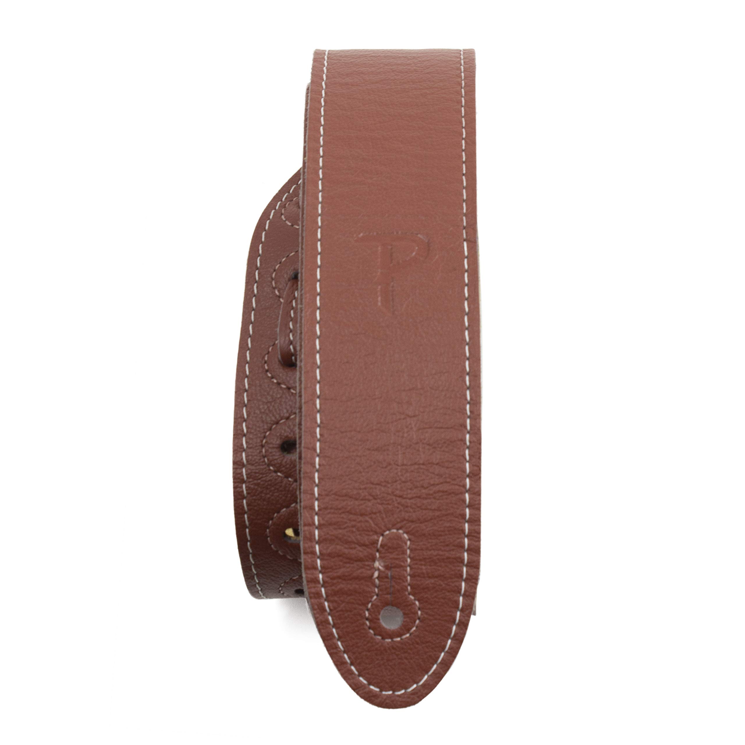 Perri’s Leathers Ltd. - Guitar Strap - Leather - Top Grain - Copper - Adjustable - For Acoustic/Bass/Electric Guitars - Made in Canada (BM2CO-COP)