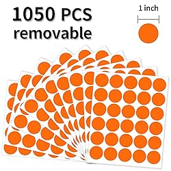 Yeachlaing 1 Inch Removable Color Code Dot Sticker