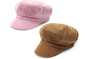 ZLS APPAREL ZLSLZ Women's Retro Peaked Ivy Newsboy Paperboy Gatsby Cabbie Painter Cap Hats 123PinkTan