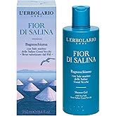 L'Erbolario Shower Gel - Moisturizing Body Wash with Coastal Botanicals - Revitalizing Citrus Body Soap for All Skin Types - Fior di Salina - 8.4 oz
