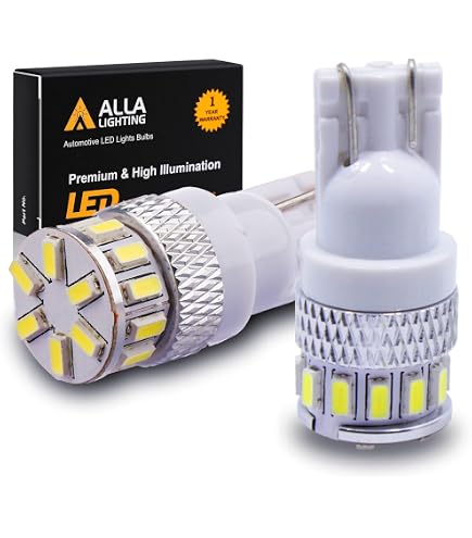 Aazon.co: T10 W5W Halogen White Bulbs 194 168 501 Wedge Halogen Bulb