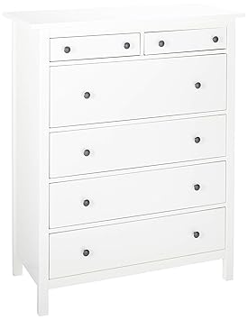 Ikeaa Ikea Hemnes 6 Drawer Chest White Stain 803 742 79 Amazon