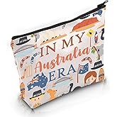 VAMSII Australia Travel Traveling Gift Australia Era Makeup Bag Australia Trip Vacation Cosmetic Bag Australia Souvenir Gift (Australia Era M)