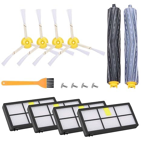 OTraki Roomba Ersatzteile Zubehör für iRobot Roomba 800 805 860 861 870 871 880 885 890 900 960 980 Filter Ersatzteil, Staubs