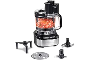 Hamilton Beach Stack & Snap Food Processor with Bowl Scraper, 10 Cup Capacity, Black, 70822F