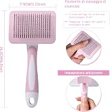 Vinabo Cat Dog Comb Brush Self Cleaning Slicker Grooming Tool view 2