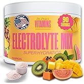 Dr. Price’s Electrolytes Powder Bulk – Tropical, 90 Servings | Sugar Free Hydration Drink Mix with 72+ Trace Minerals, Manganese | Keto Electrolytes | Vegan, Doctor-Formulated, Made in USA