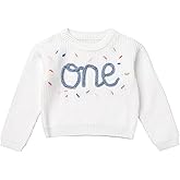 AWIBMK Toddler Girls Boys Boho 1st Birthday Outfit Knitted Pullover Sweaters Fall Winter Cake Smash Clothes for Photo Shoot
