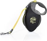 Flexi Giant Professional Neon Tape Black 10m Retractable Dog Leash 50kg