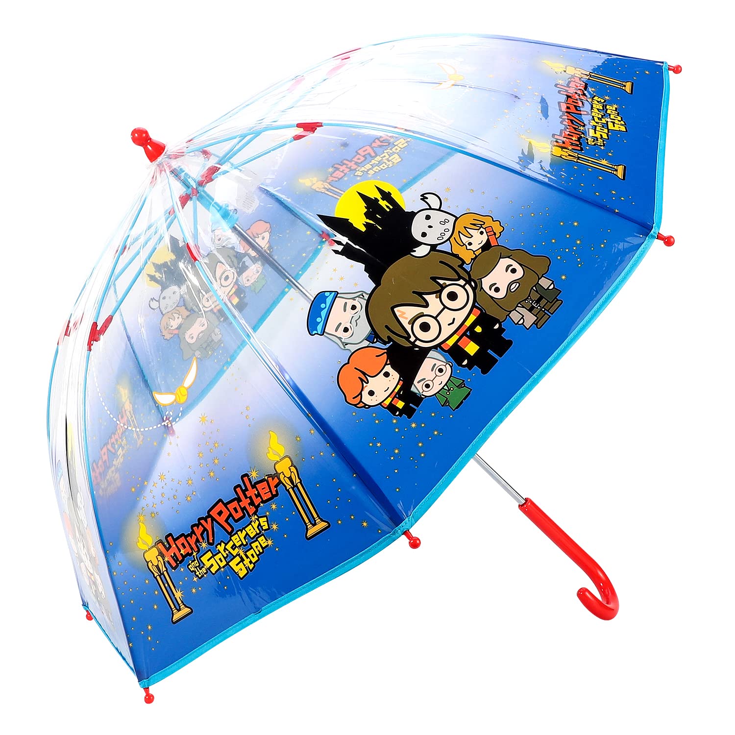 Templar Harry Potter Dome Umbrella for Kids Childrens Boys Girls Brolly with Safety Opening