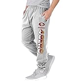 NFL Kids Youth 8-20 Officially Licensed Primary Team Logo Stripe Fleece Lined Football Sweatpants Joggers Pants