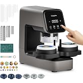Caydo Electric Button Maker Machine Multiple Sizes 1/1.25/2.25 inch BM Pro | Interchangeable Molds for Custom Pins, Bulk Orders &amp; Craft Fairs, 300pcs Button Supplies Kit for Small Business Vendors