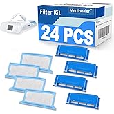 CPAP Filters Compatible with Respironics Dreamstation 24 Pcs: Assemble Filter into Reusable Frame Kit - 4 Assembled Filters, 