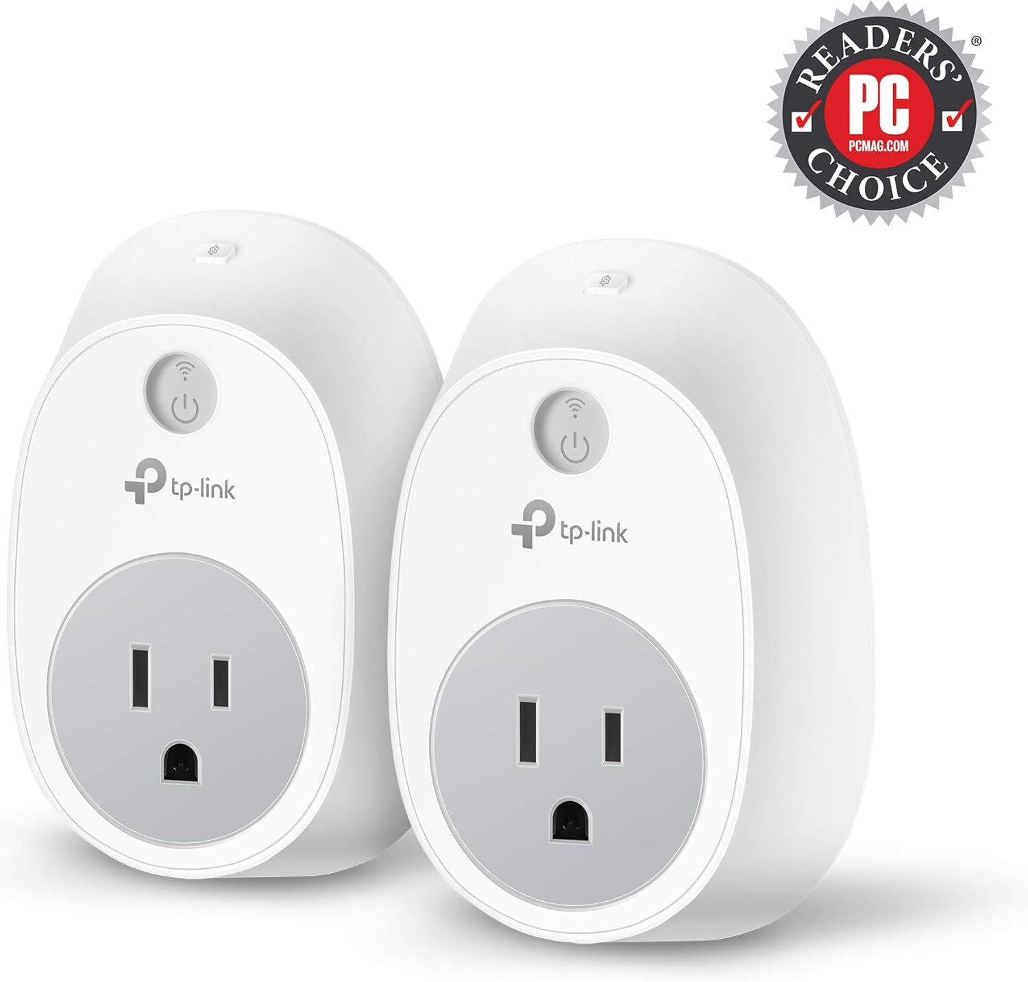 Kasa Smart Plug by TP-Link, Smart Home Wi-Fi Outlet Works with Alexa, Echo, Google Home & IFTTT, No Hub Required, Remote Control, 15 Amp, UL Certified, 2-Pack (HS100 KIT) - - 