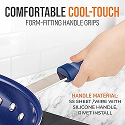 NutriChef 8" Fry Pan With Lid - Small Skillet
