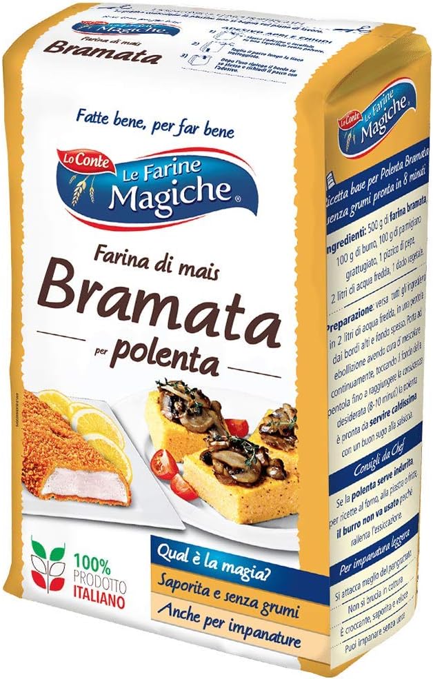 Le Farine Magiche Farina Di Mais Bramata Per Polenta Senza Glutine Tempi Di Preparazione Ridotti Ideale Per Polenta Senza Grumi Confezione Da 1 Kg Amazon It Alimentari E Cura Della Casa