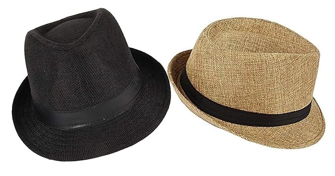 girls black fedora hat