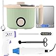 TOAUTO Candle Making Kit with Electronic 3Lbs Melting Pot, Pro DIY Candle Making Supplies Including Heat Gun, Digital Thermometer, Digital Scale, Wick Trimmer for Adults Candle Craft Project